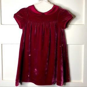 Janie and Jack Silk Velvet Holiday Dress